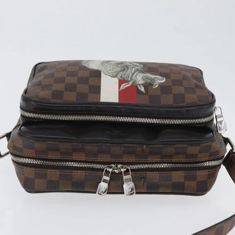 Louis Vuitton Damier Ebene Chapman Brothers Nile PM Shoulder Bag Brown